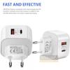 USB C Charger 40W Fast Charger Plug 2 Ports Type C Charger PD Wall Charger Power Adapter for Samsung Xiaomi iPhone 14 13 QC3.0