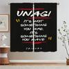 Friends Tulle in Kitchen Curtains for Living Room Cover Curtain Tiebacks Black Out Curtains Blackout Blinds Bedroom Decoration
