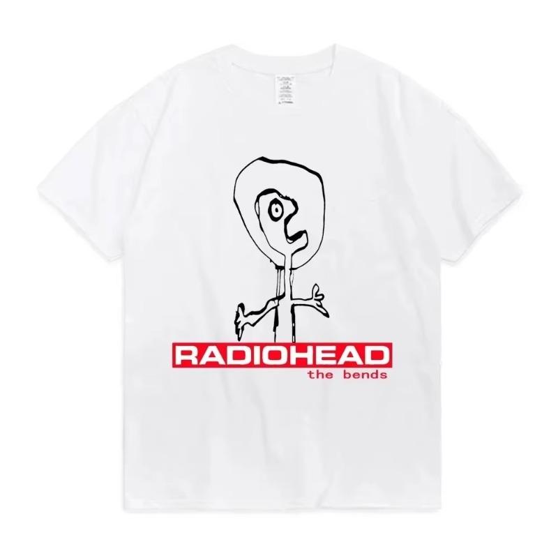 2025 Summer Radiohead The Bends Tshirt Men Women Cotton Tee Hip Hop Short Sleeve T Shirt Clothes T-shirts Tops Gift for Fans