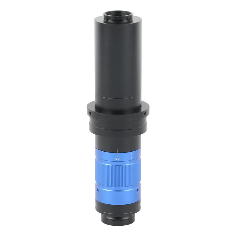 300X 450X 600X 900X Adjustable Zoom 0.7X-5.6X Monocular Soldering C Mount Lens For 4K 1080P HDMI Type-c Video Microscope Camera
