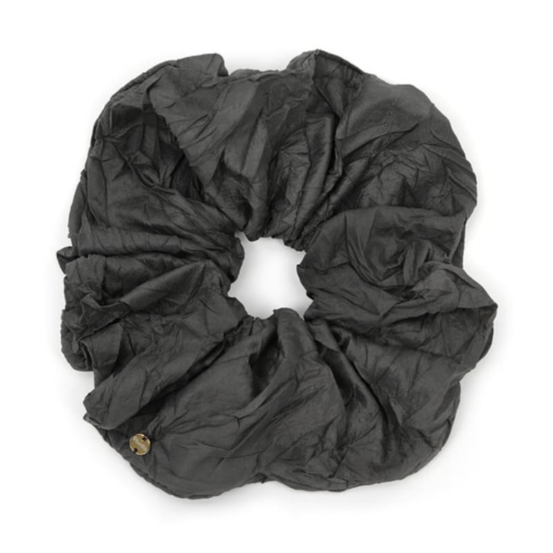UNDERCONTROL STUDIO SCRUNCHIE / JEWEL / cr/ SHINY CHARCOAL