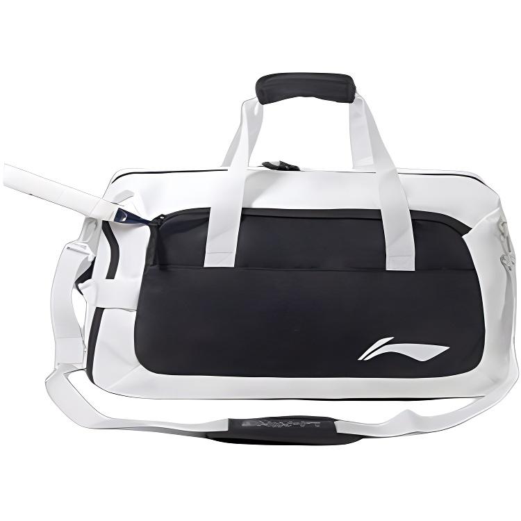 Li Ning Polyester Travel Bag Unisex Black White ABDU321-2