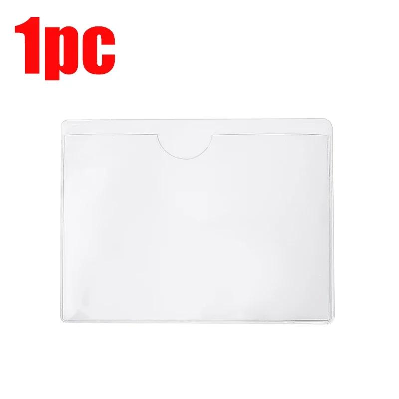 

Self-adhesive Transparent Car Windshield Parking Sticker Holder Removable Vinyl Pouch for Parking Permit Inspection Sticker