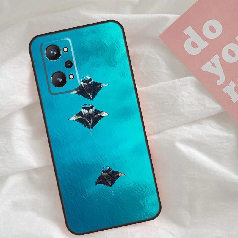 Animal Manta Ray Case For Realme C75 C63 C61 C65 C67 C55 C51 C53 C35 C71 15 11 12 13 14 Pro Plus GT6 GT7 Pro