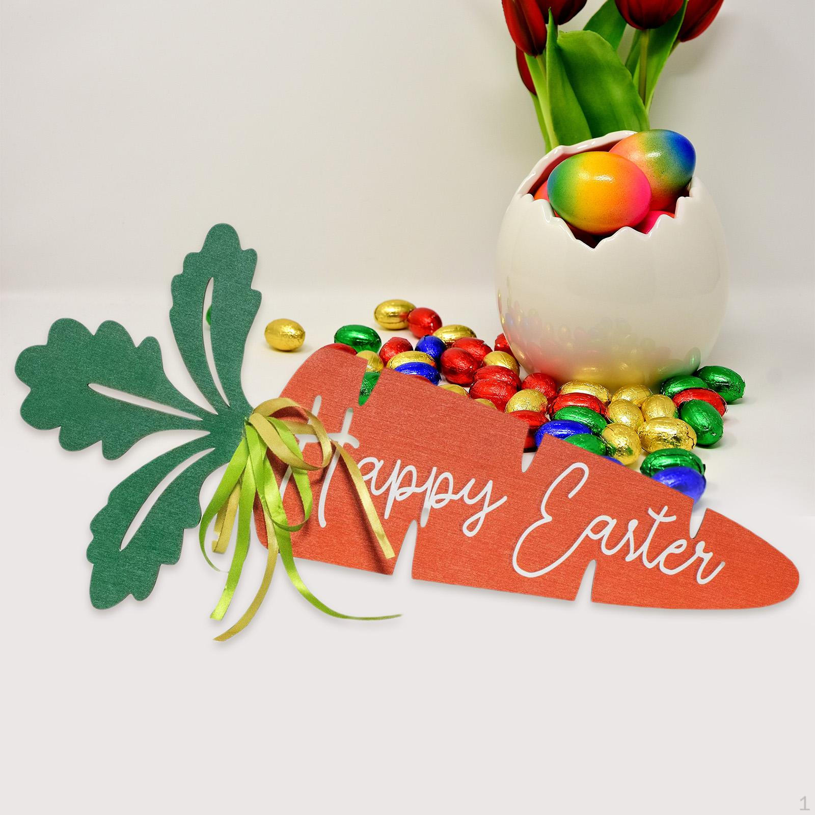 

Easter Carrot Decorations DIY Craft Ornament for Birthday Door Outdoor Indoor Window Stereoscopic