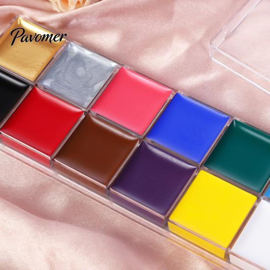 Professional Makeup for Cosplay 12 Colors Face Body Paint Set, Painting Easy Apply Kit Halloween Party, Stage Costume, Cosplay, Festival Rich