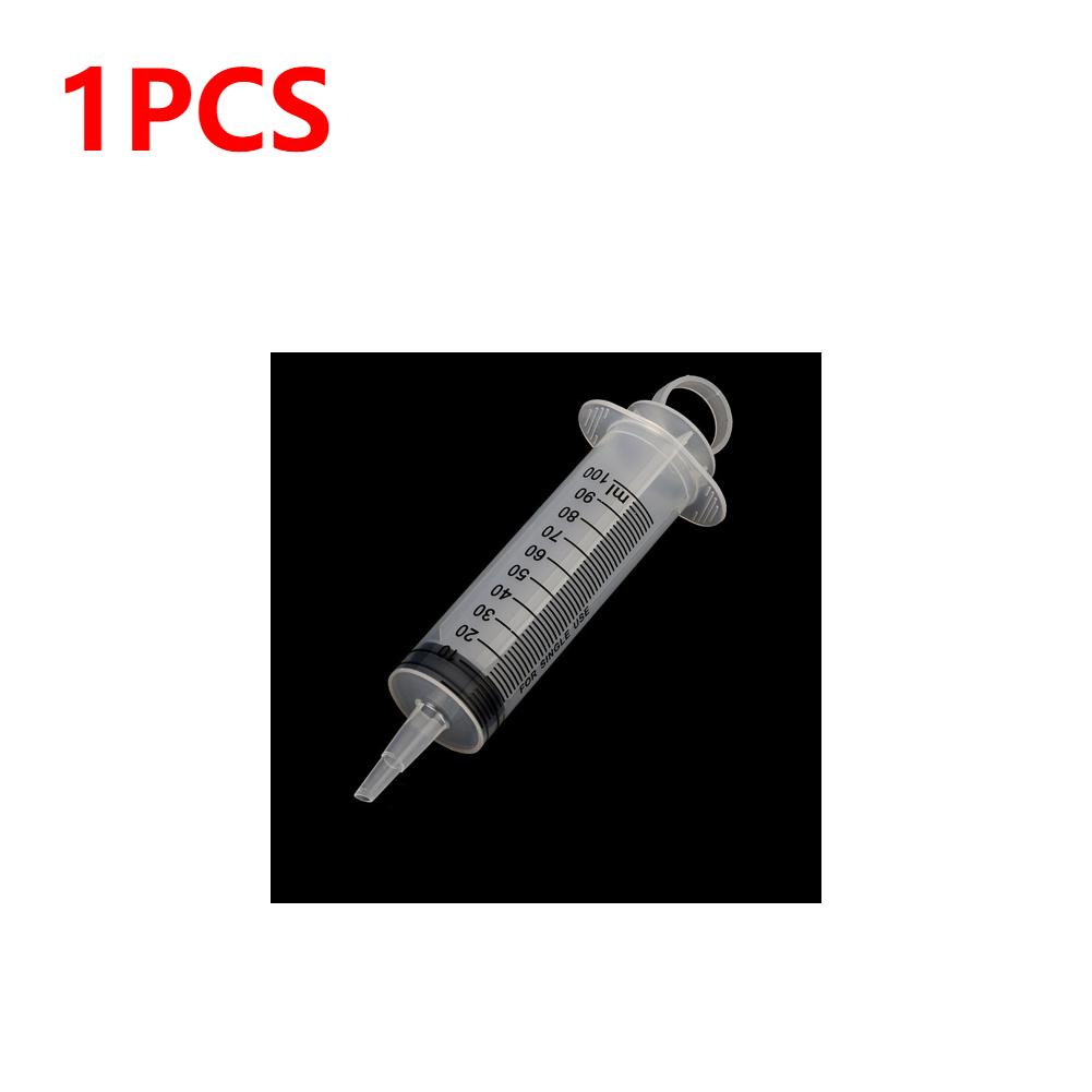 2-150ml Syringe Large Capacity With 100cm Hose Pump Measuring Washable Injector For Industrial Pet Food Feeding Oil Glue Fluid