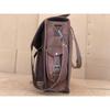 Vintage Laptop Messenger Briefcase Bag Satchel  Dark Brown Men's Leather