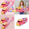 Childrens Multifuntional Inertia Princess Car Toy With Foldable Track For Handeye Coordination