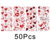 Valentine's Heart Print Transparent Gift Bag - Festival Candy Packaging OPP Plastic Bag