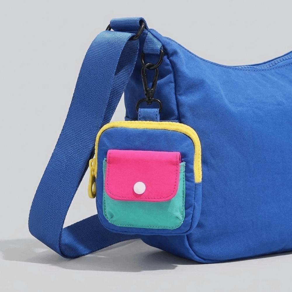 Stylish Portable Storage Bag Portable Zipper Earphone Case Compact Small Hanging Bag  Daily