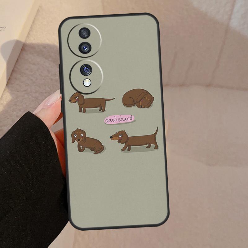 Dachshund Dog For Honor Magic 5 6 7 8 Pro Case For Honor X9d X9a X9b X9c X8c X8b 50 70 90 200 400 Lite Win