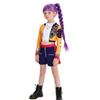 Kids Girls Casual Cute Cartoon Print Vest Long Sleeves Coat Dance Cosplay Wear