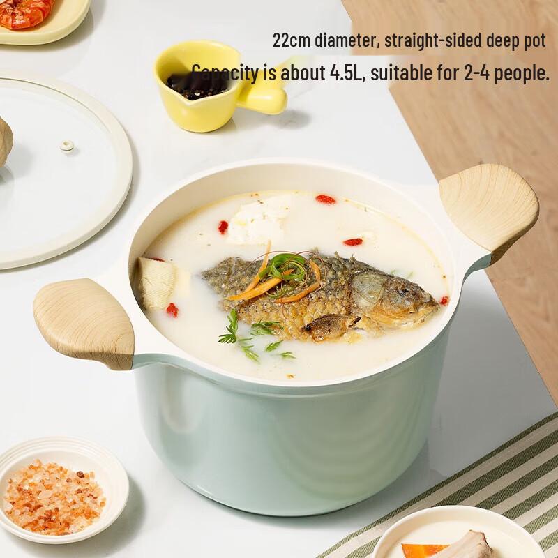 Chuidahuang 22cm Ceramic Non-stick Soup Pot