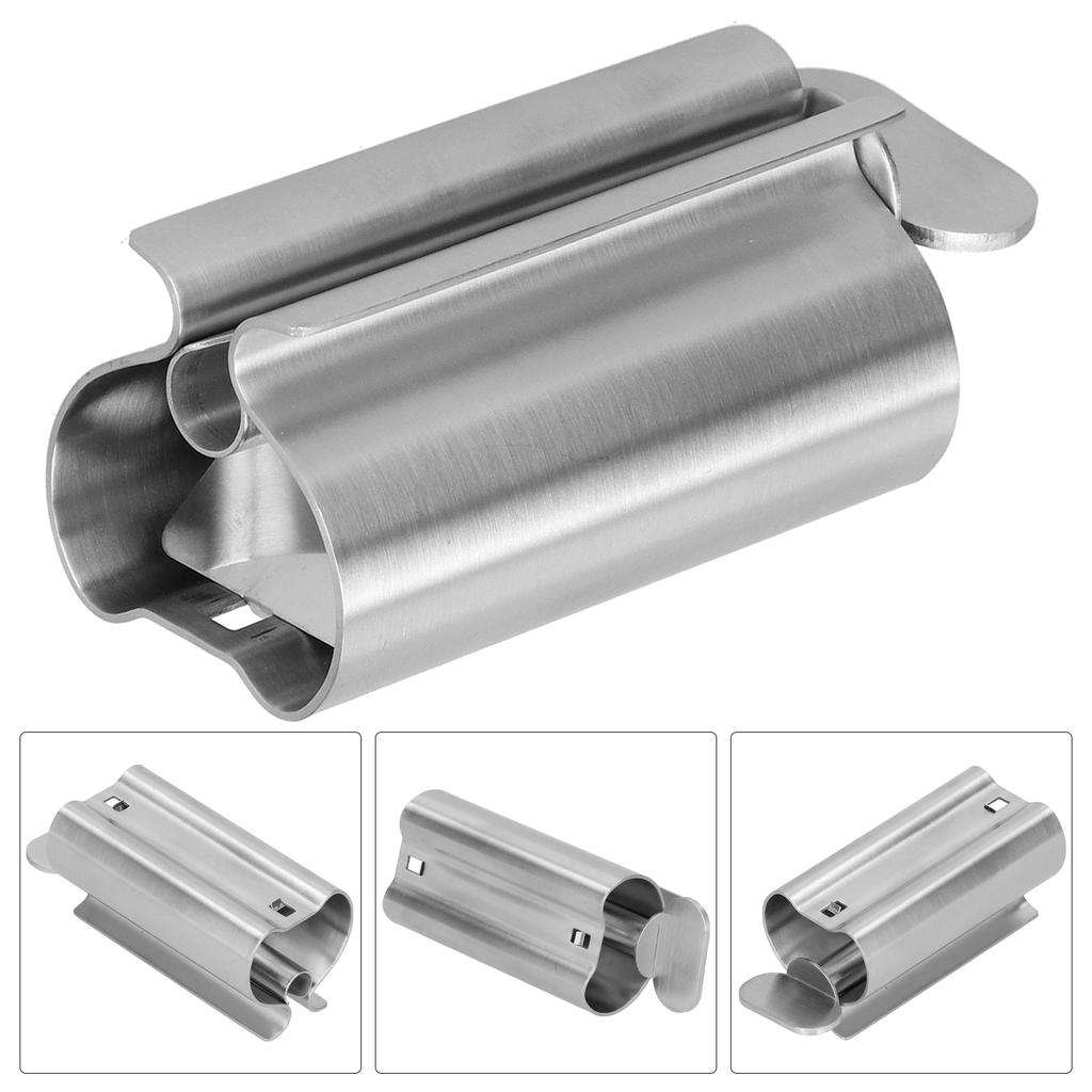 Toothpaste Tube Squeezer Dispenser Stainless Steel Toothpaste Holder Stand for Bathroom UseSmall