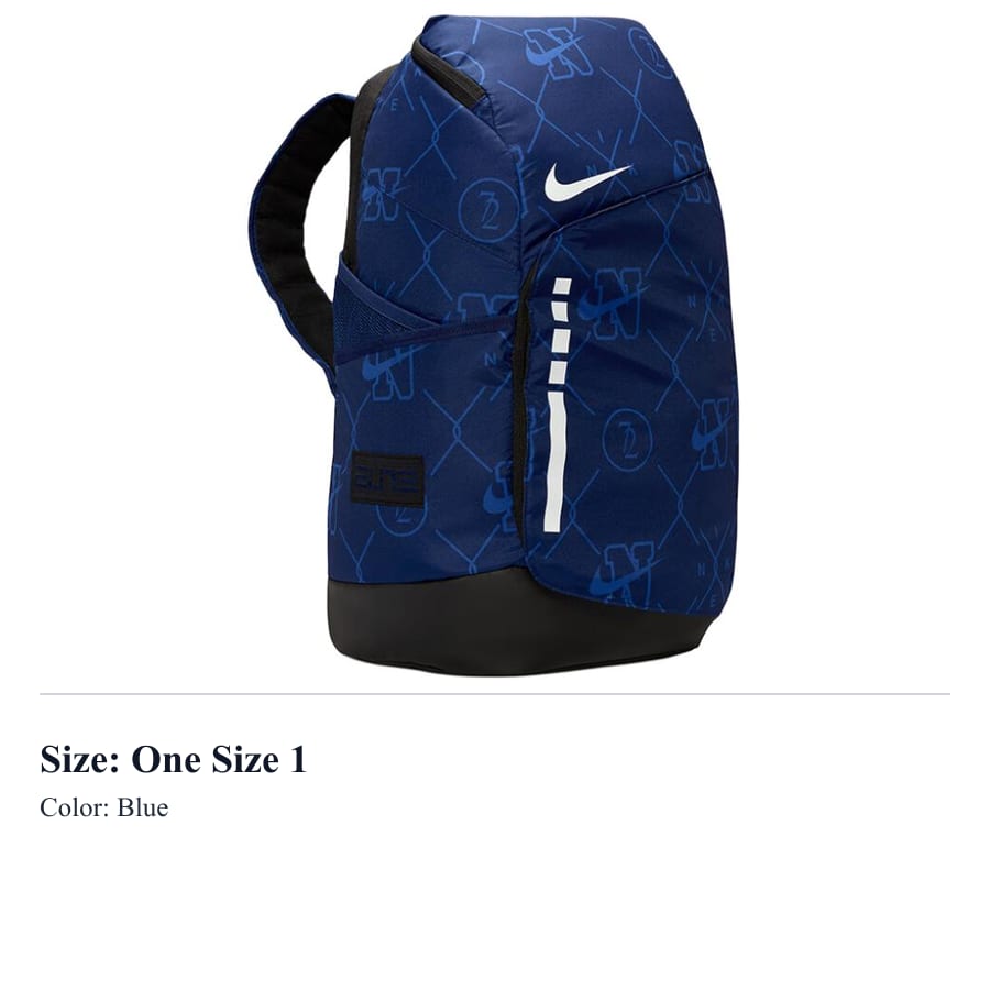 Баскетбольный рюкзак Nike Hoops Elite 32 л Синий Космос/Черный/Черный HJ8374-492 One Size 1 синий