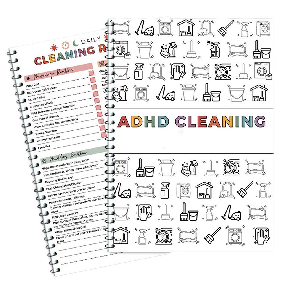 Cleaning Plan Schedule ADHD Cleaning Planner Daily Weekly Monthly Household Cleaning Planner for Home DIY Schedule & Organizer