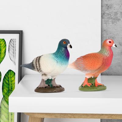 Hochsimulierte bedruckte Taubenfigur Liebe Frieden Taubenmodell Tierstatue