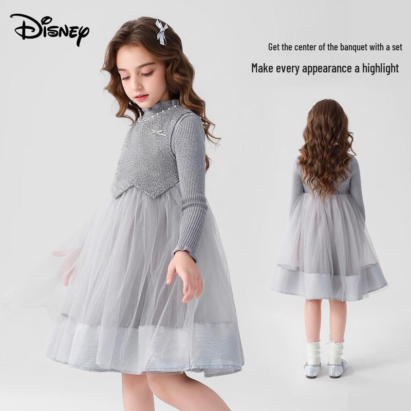 Disney Girls' Winter Fleece Princess Dress Two-Piece Set