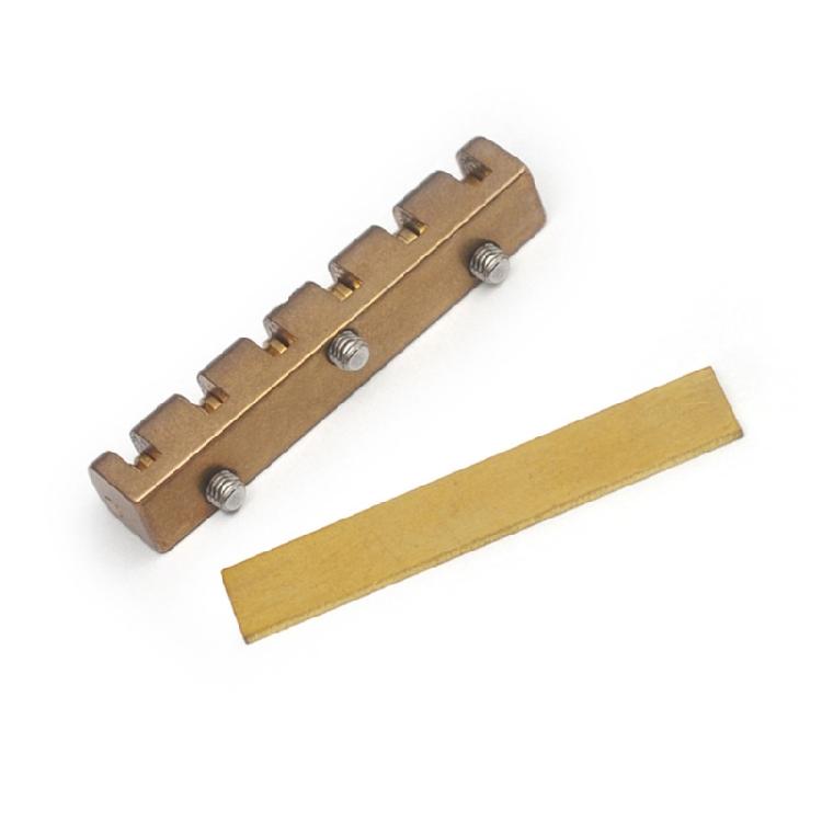 6 String Guitar Nut Height Adjustable Brass Roller Nut 6 String Electric Guitar Nut Guitar Replacement Accessories