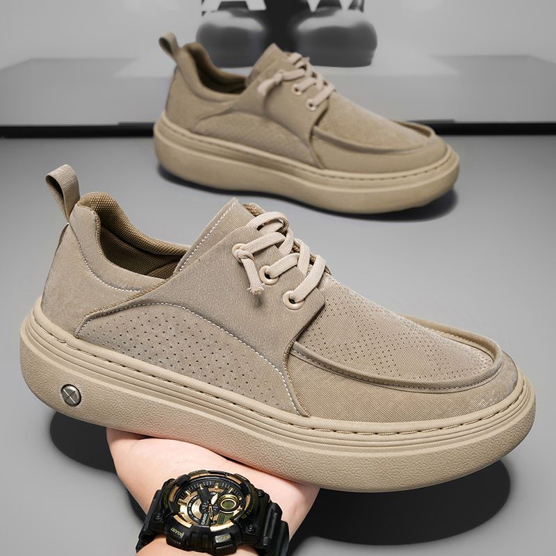 Men's shoes summer new breathable men's shoes lightweight and comfortable thick soled trendy versatile casual shoes
