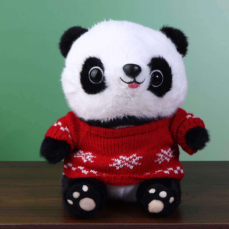 

Christmas Cute And Soft Panda Doll Kawaii Plush Simulation Stuffed Animals Toy For Children S Playmates Birthday Gift C