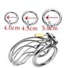 Cock Cage Sex Toys for Men Lockable Stainless Steel Penis Cock Ring Sleeve Lock Male Chastity Belt