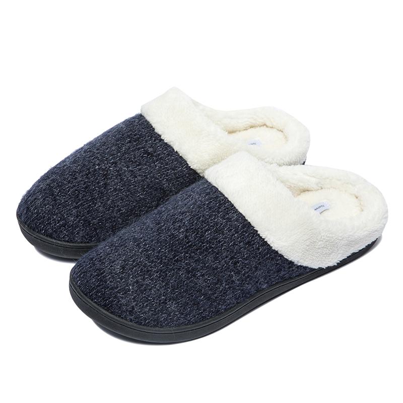 Warm Cotton Slippers for Men Shoes Winter Slipper Bathroom Home Soft Slippers Plush Non-slip Indoor Slippers Large Size 4950