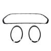 3 Pcs Gloss Black Headlight Grille Surround Cover Trims Kits 51138739497 Replacement for Clubman Standard S JCW F54