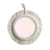 Wall Mirror with Macrame Fringes Makeup Mirror Decoration for Apartment Bedroom