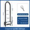 U-Shaped Glass Door Lock for Storefronts and Sliding Doors