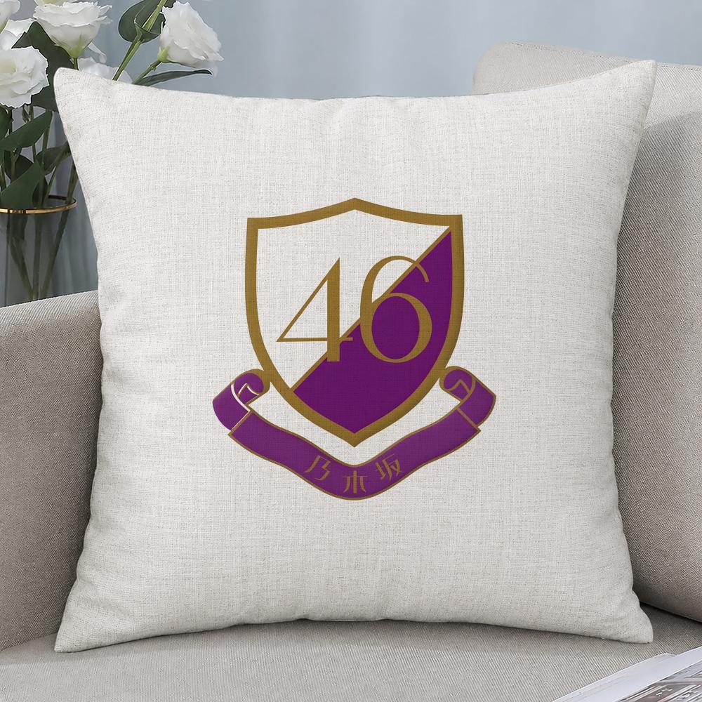 Idol Nogizaka Cushion Cover Cushion Covers Natural Linen Breathable Sofa Bedroom Decor Pillowcase