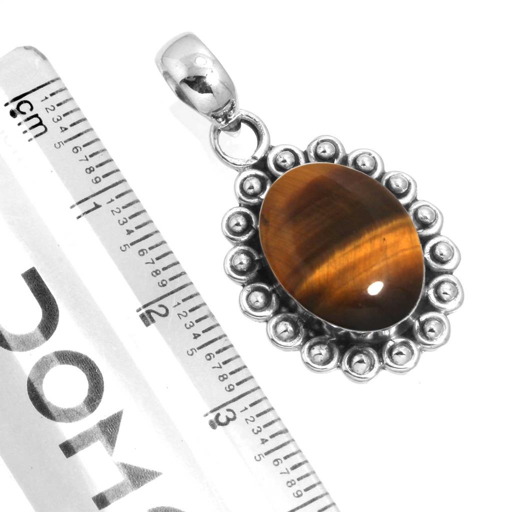 925 Sterling Silver Pendant Women Gemstone Handmade Jewelry Friendship Day Gift Malachite Moonstone Rose Quartz Red Stone Smoky Topaz Tiger Eye