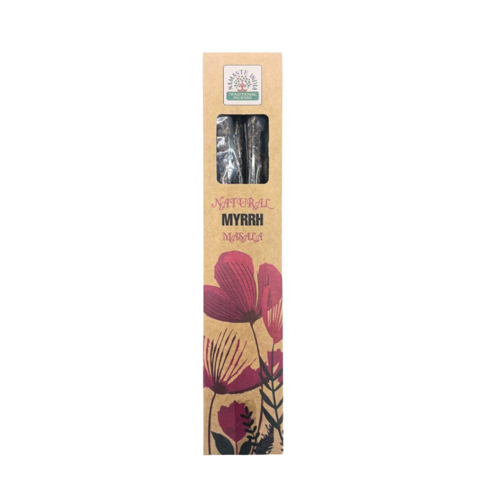 Natürliche Botanische Myrrhe Namaste Indien Räucherstäbchen 25g