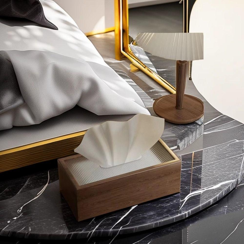 Creative PU Leather Tissue Box Square Shape Soft Rectangular Napkin Dispenser Rack Tissue Case for Living Room