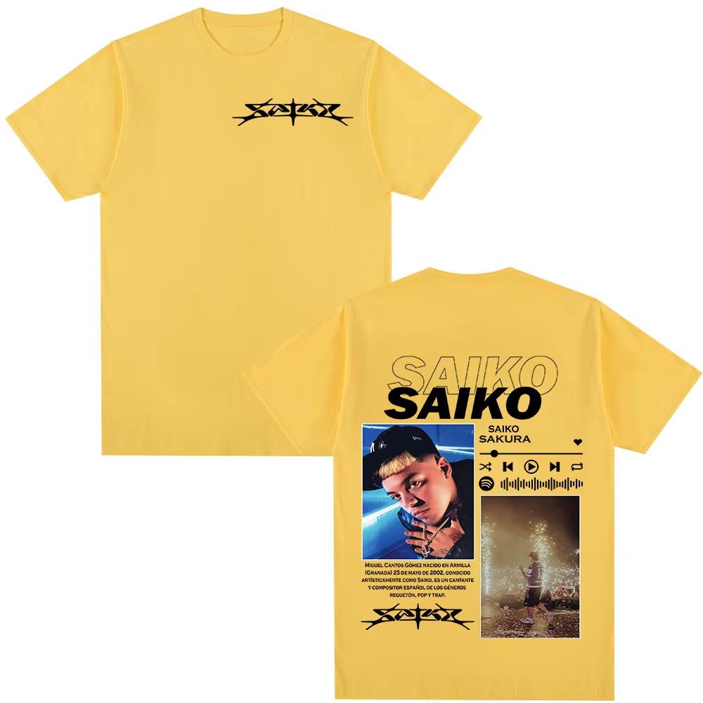 Rapper Saiko Sakura Album Merch TShirts Unisex Unisex Fashion Hip Hop Streetwear TShirt Casual Short Sleeves Oversized Tees