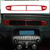Red Center Air Vent Outlet Panel Cover Trim Frame For 2011-2015 Chevrolet Camaro