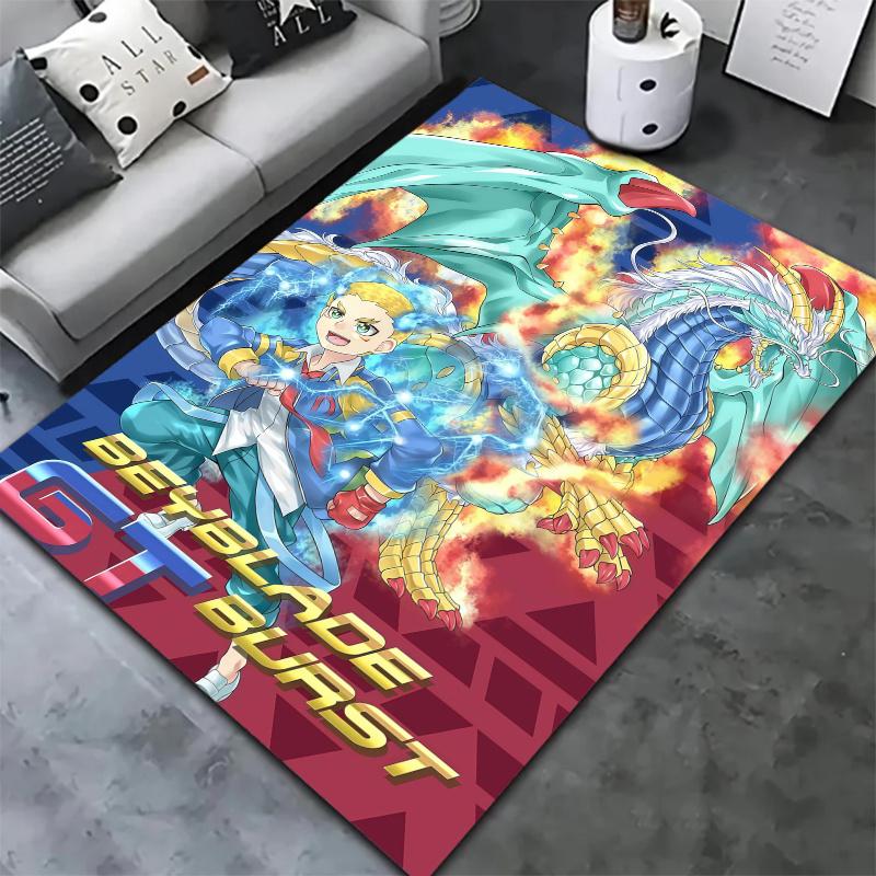 Beyblade Carpet Rug for Living Room Bedroom Home Sofa Decoration,Kids play Nonslip Floor Mat