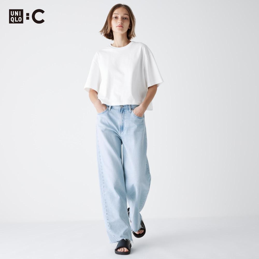 

UNIQLO широкие прямые джинсы