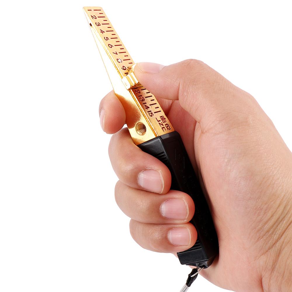 House 1-15mm Engineer Copper Measure Tool Vernier Caliper Feeler Gauge Detection Ruler Wedge Shaped