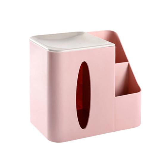 Caja de pañuelos para el hogar y la oficina, caja de almacenamiento de papel, contenedor organizador de artículos diversos