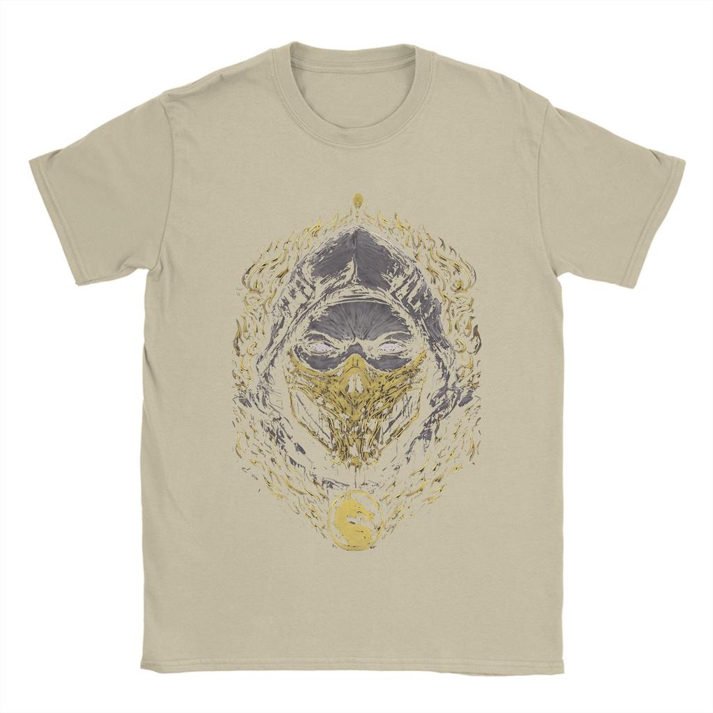 Game Mortal Kombat T-Shirts Men  Vintage Pure Cotton Tee Shirt O Neck Short Sleeve T Shirts Graphic Clothing