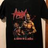 HIRAX Band Černá Plná Velikost Těžká Bavlněná Košile Krátký Rukáv TT1281 Unisex Tričko