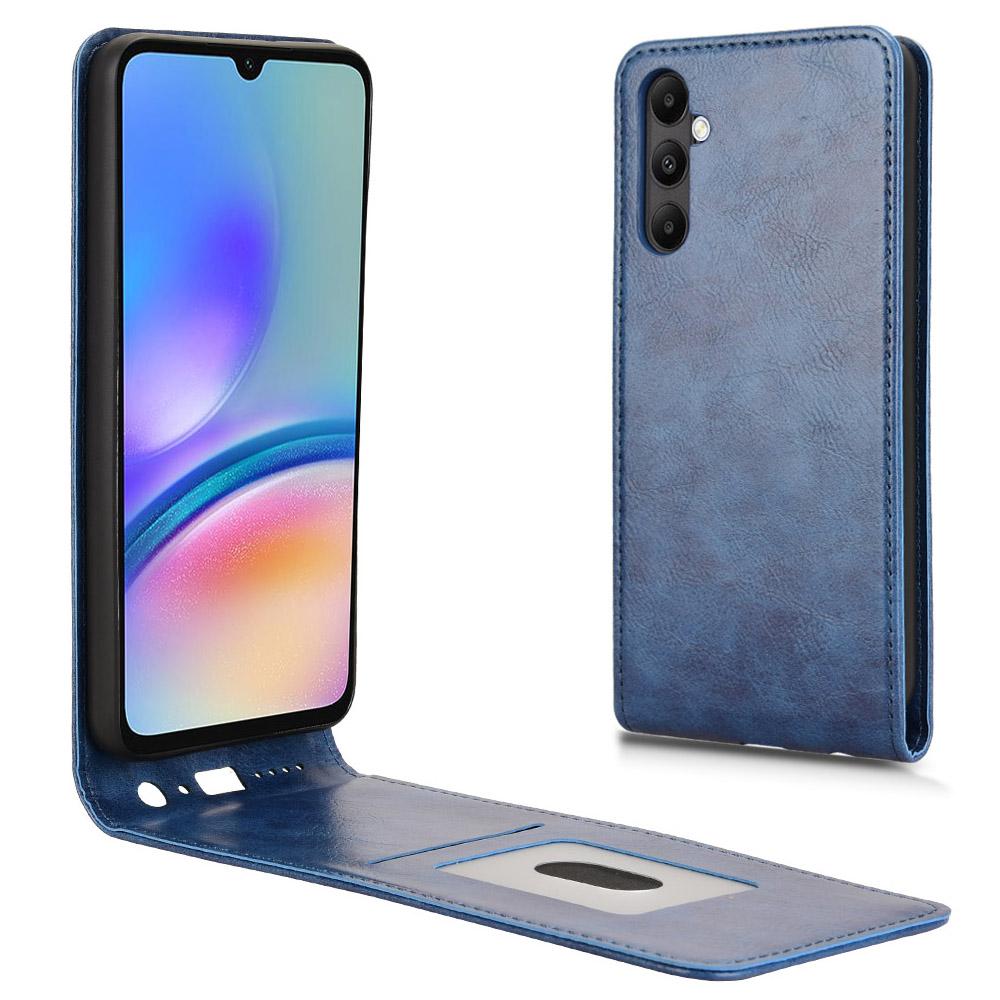 For Samsung Galaxy M14 4G/A05s 4G Case with Card Slot Magnetic Vertical Flip Leather Phone Cover