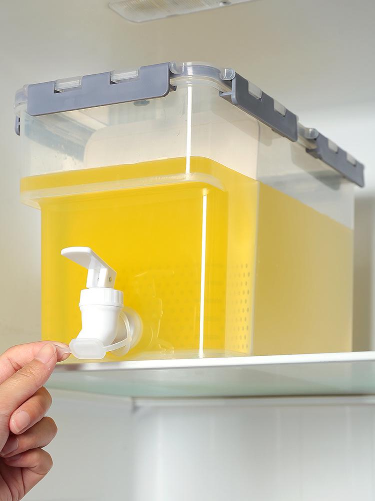 

Portable Outdoor Picnic DIY Fruit Cold Water Leak-Proof Kettle светло-серый