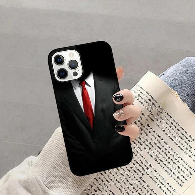 Applicable To Apple Iphone Mobile Phone Case Suit Tie Bow Soft Case Protective Cover Iphone