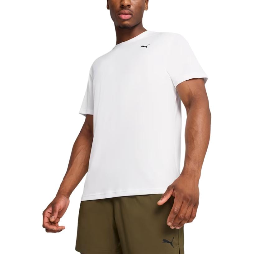 PUMA T Shirts Men's White Crew Neck 527338-02