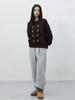 GENERALIDEA Flower Cable Knit Pullover [Brown] / Wbe4L05545
