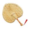 1Pcs Round Natural Pushan Environmentally Friendly Chinese Style Decorative Diy Woven Fan Cooling Fan Home Decoration Hand Fans