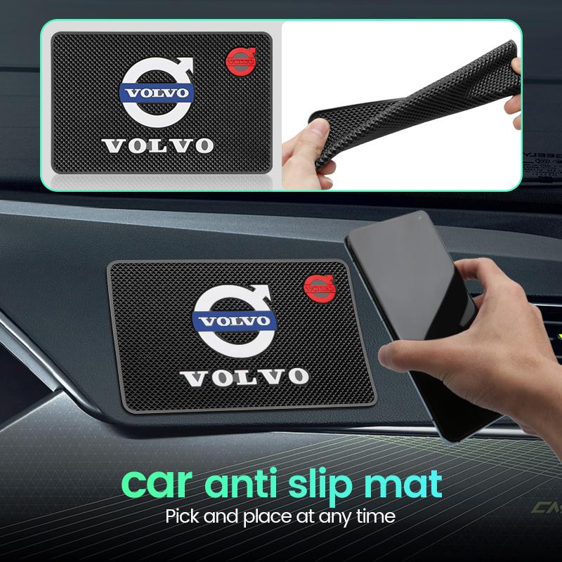 Car Mobile Phone Mat Dashboard Mat Rubber Mat Non-Slip Pad For Volvo Xc60 Xc90 V40 V60 S60 V50 V90 S80 C40 XC40 V70 XC70 C30 C70